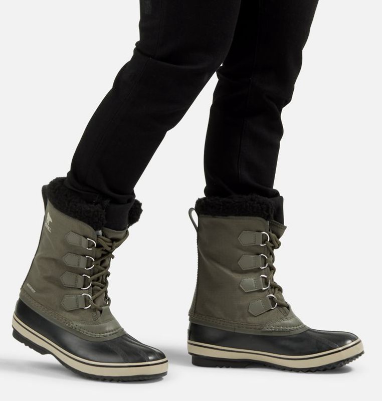 Mens Snow Boots Deep Green/Black - Sorel 1964 Pac™ Nylon - 045-YLEUCV